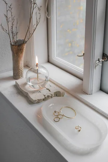 Opal tarjotin - Pellava, 14×25,5 cm - Mette Ditmer