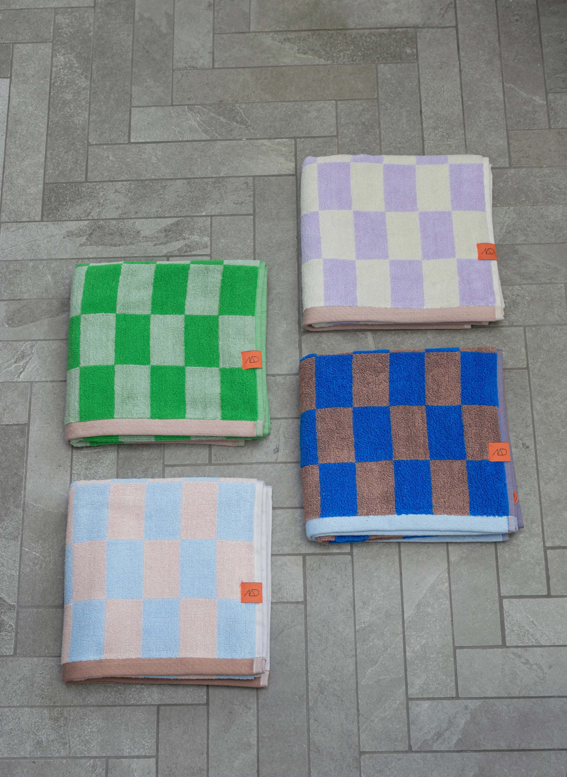 Retro käsipyyhe 50 x 90 cm, Classic green Mette Ditmer