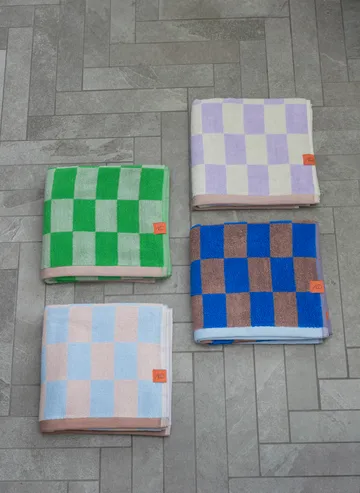 Retro käsipyyhe - Classic green, 50x90 cm - Mette Ditmer