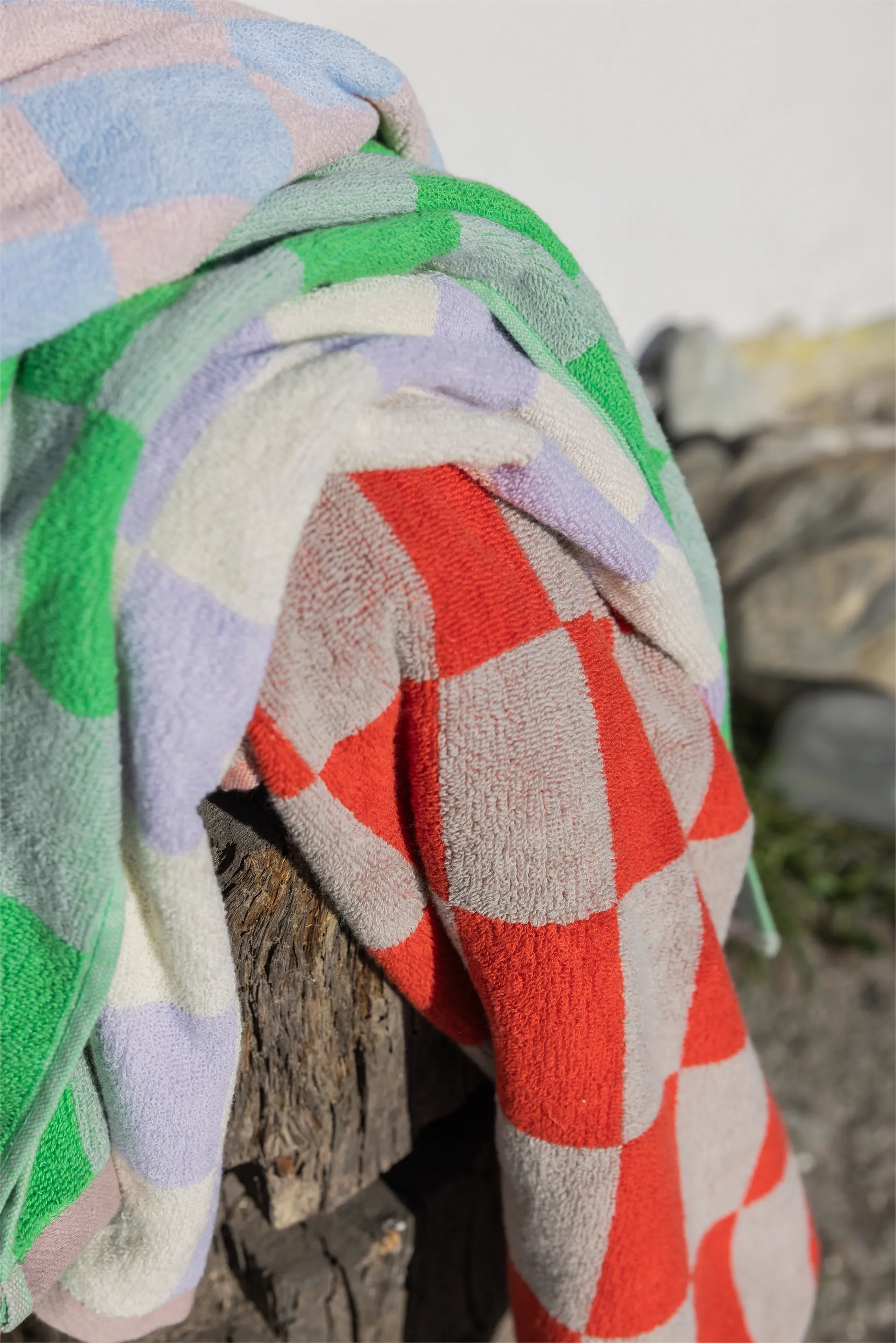 Retro käsipyyhe, Tummanoranssi, 50x90 cm Mette Ditmer