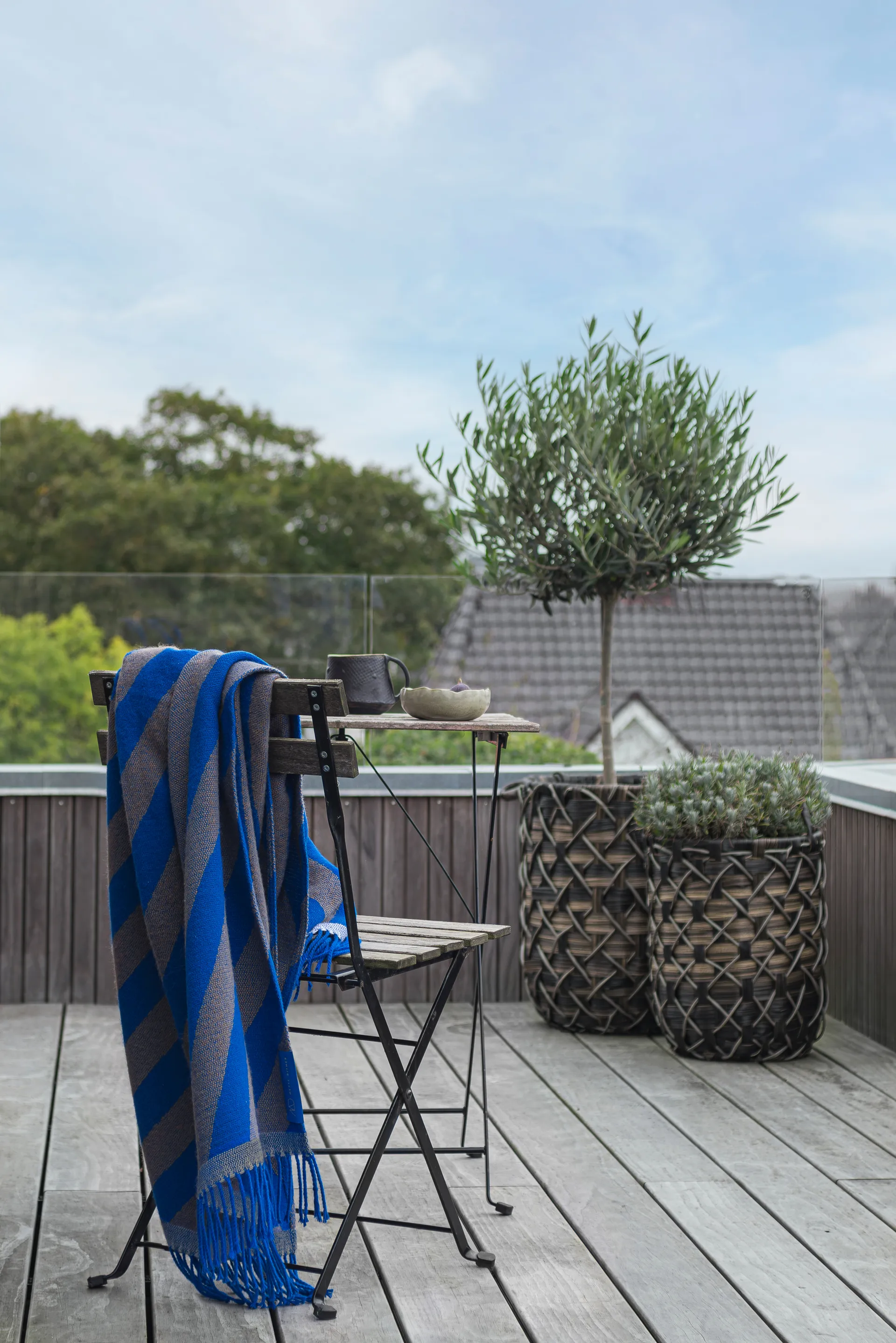 Retro peitto 125x170 cm, Cobalt Mette Ditmer