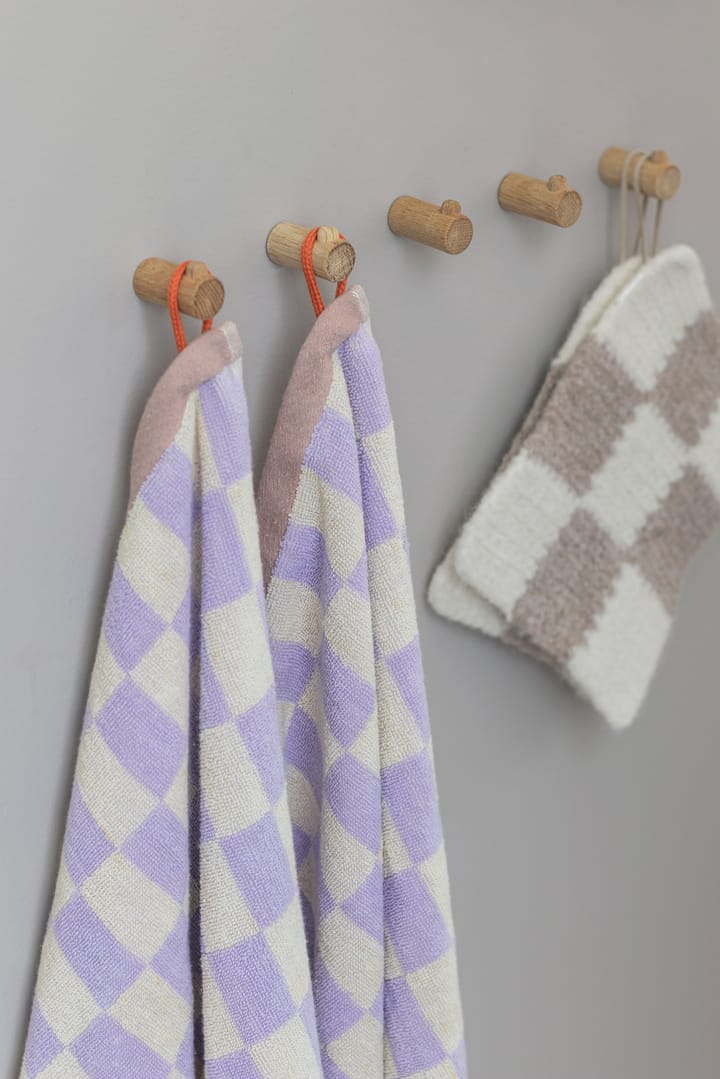 Retro vieraspyyhe 40 x 55 cm 2-pakkaus, Lilac Mette Ditmer