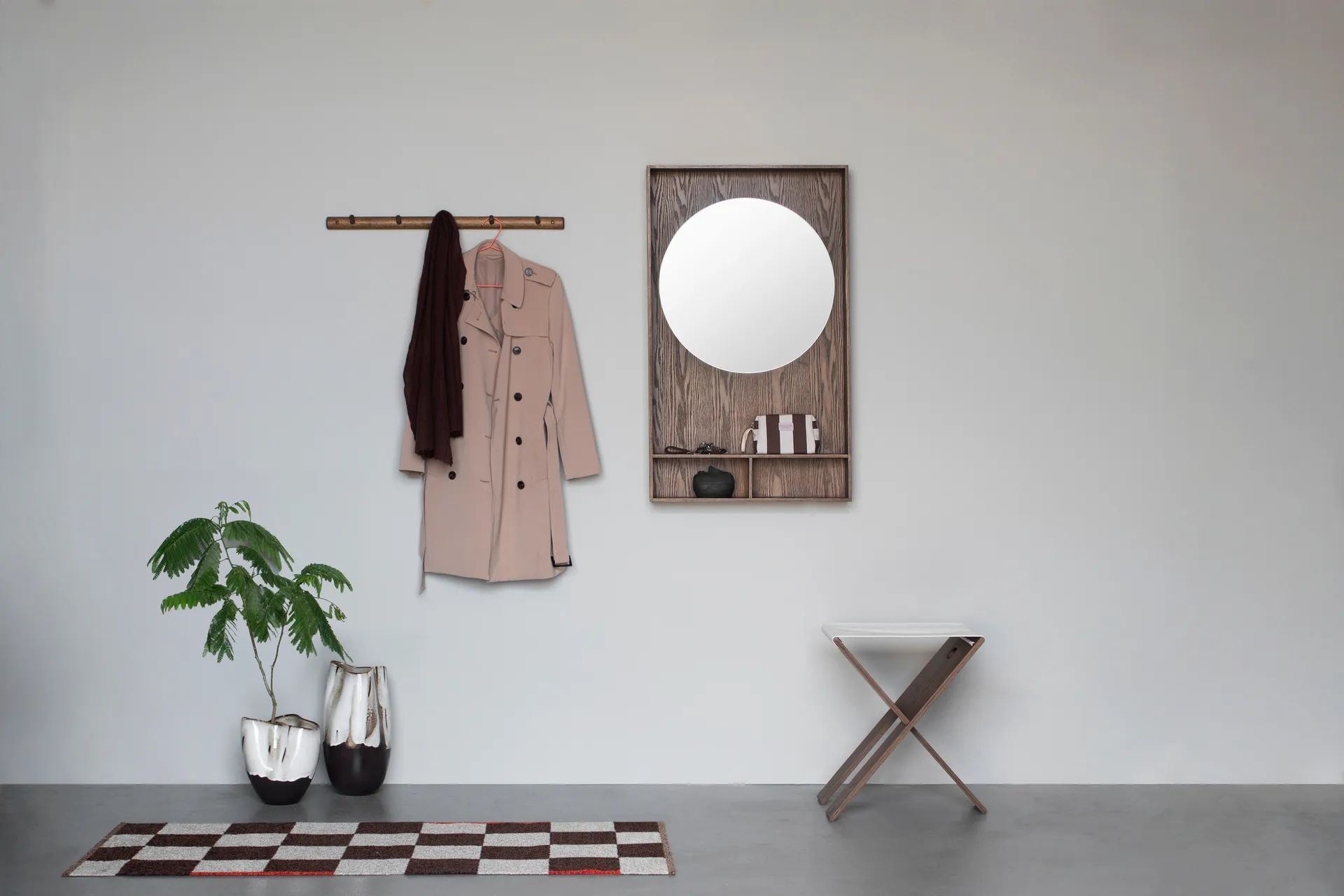 Show-me peili hyllyllä large, Tummaksi öljytty Mette Ditmer