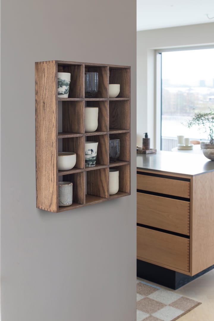 Showcase seinähylly 40x53 cm - Dark oiled oak - Mette Ditmer