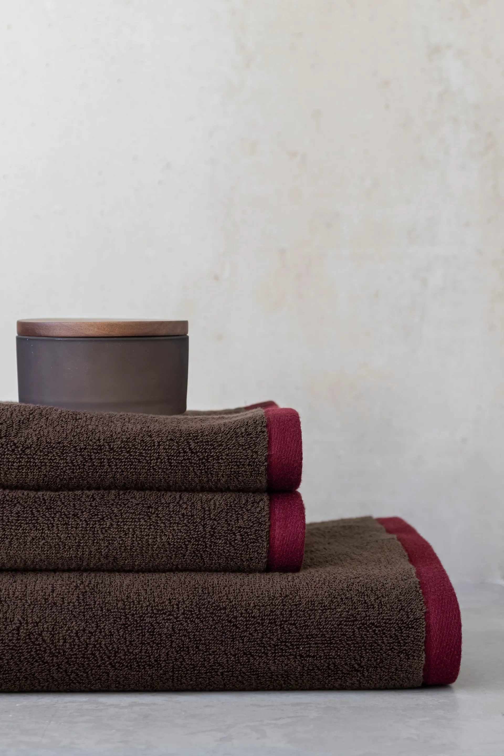 Soft badhandduk 70x133 cm -> Soft kylpypyyhe 70x133 cm, Brown sand Mette Ditmer