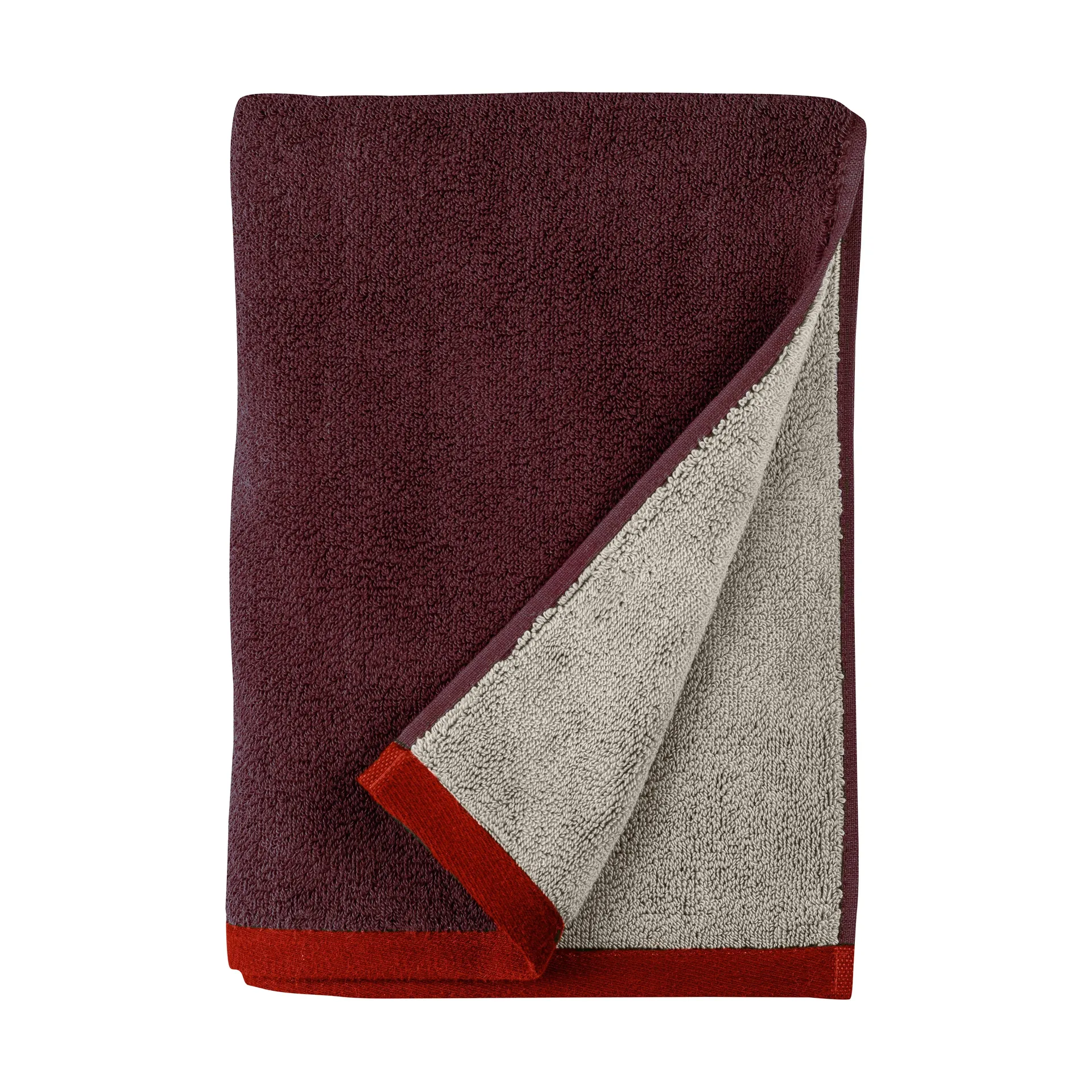 Soft badhandduk 70x133 cm -> Soft kylpypyyhe 70x133 cm, Gray-Red (harmaa-punainen), 70x133 cm Mette Ditmer