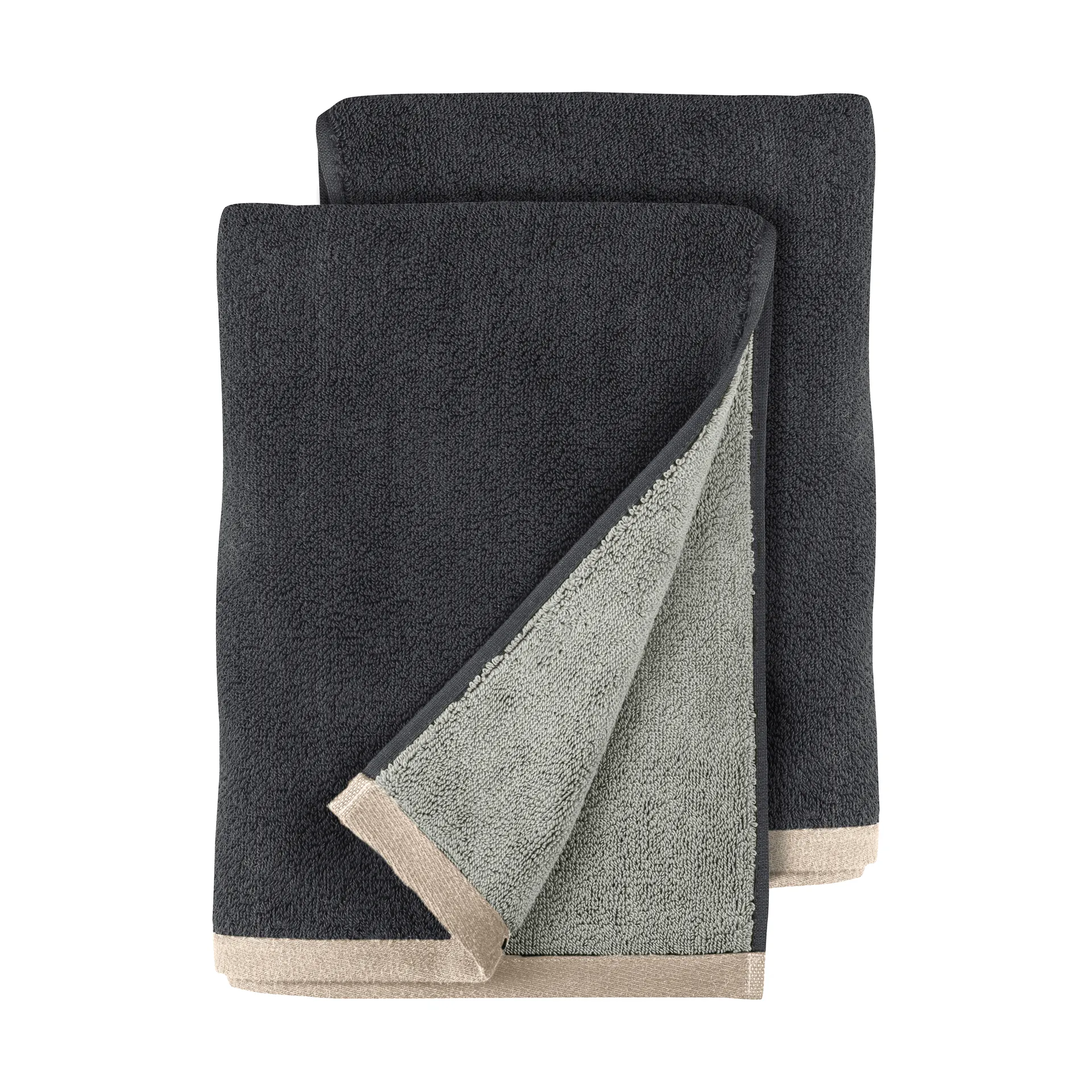 Soft käsipyyhe 40x55 cm 2-pack, Grey (harmaa), 40x55 cm Mette Ditmer