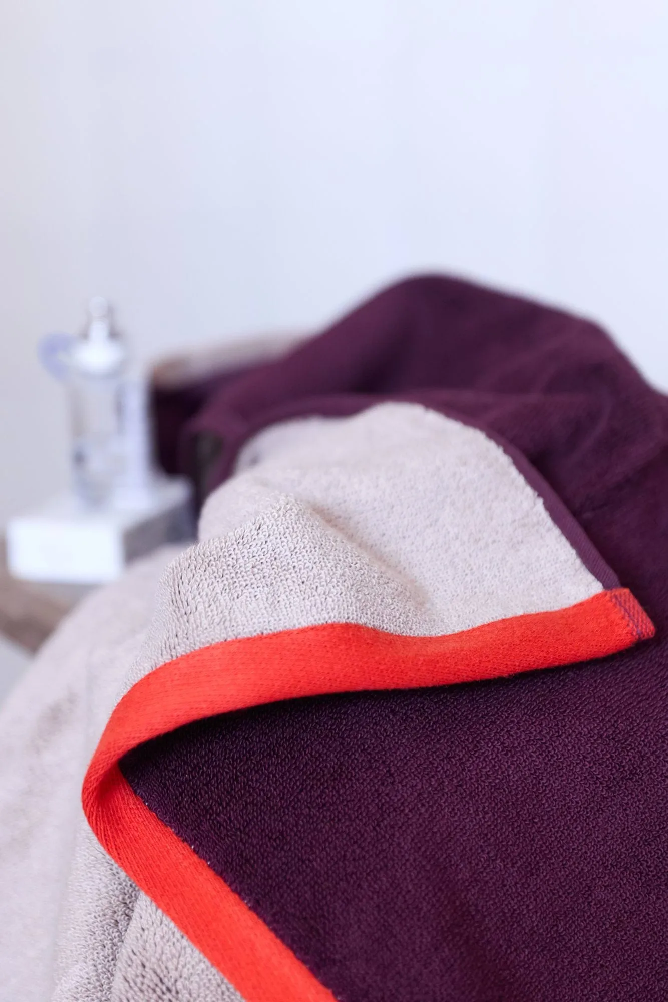 Soft käsipyyhe 40x55 cm 2-pack, Red-Grey (punainen-harmaa), 40x55 cm Mette Ditmer