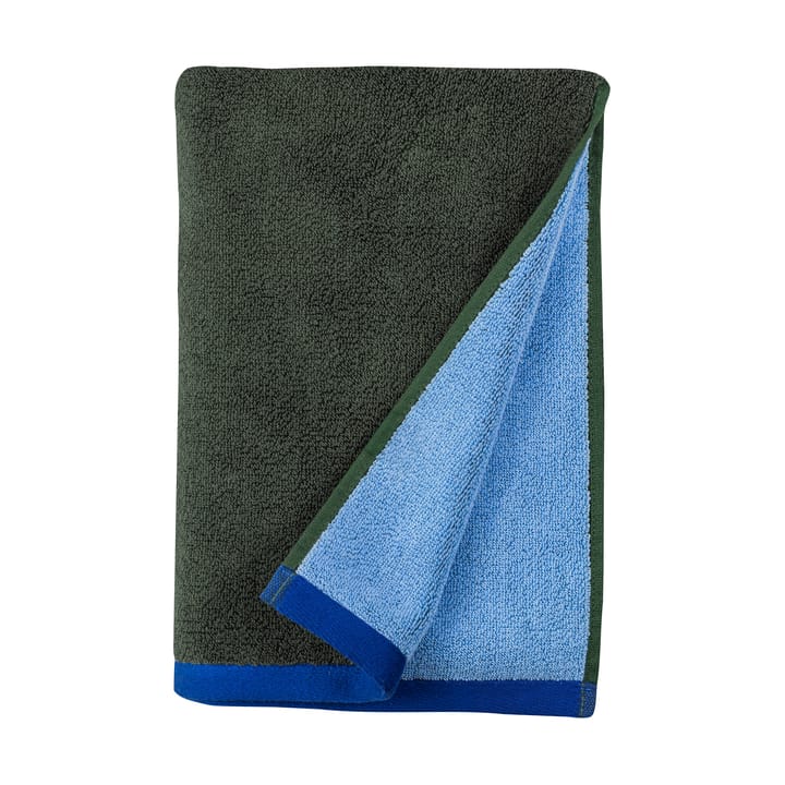 Soft käsipyyhe 40x55 cm 2-pack - Tummanoliivinvihreä ja vaaleansininen - Mette Ditmer