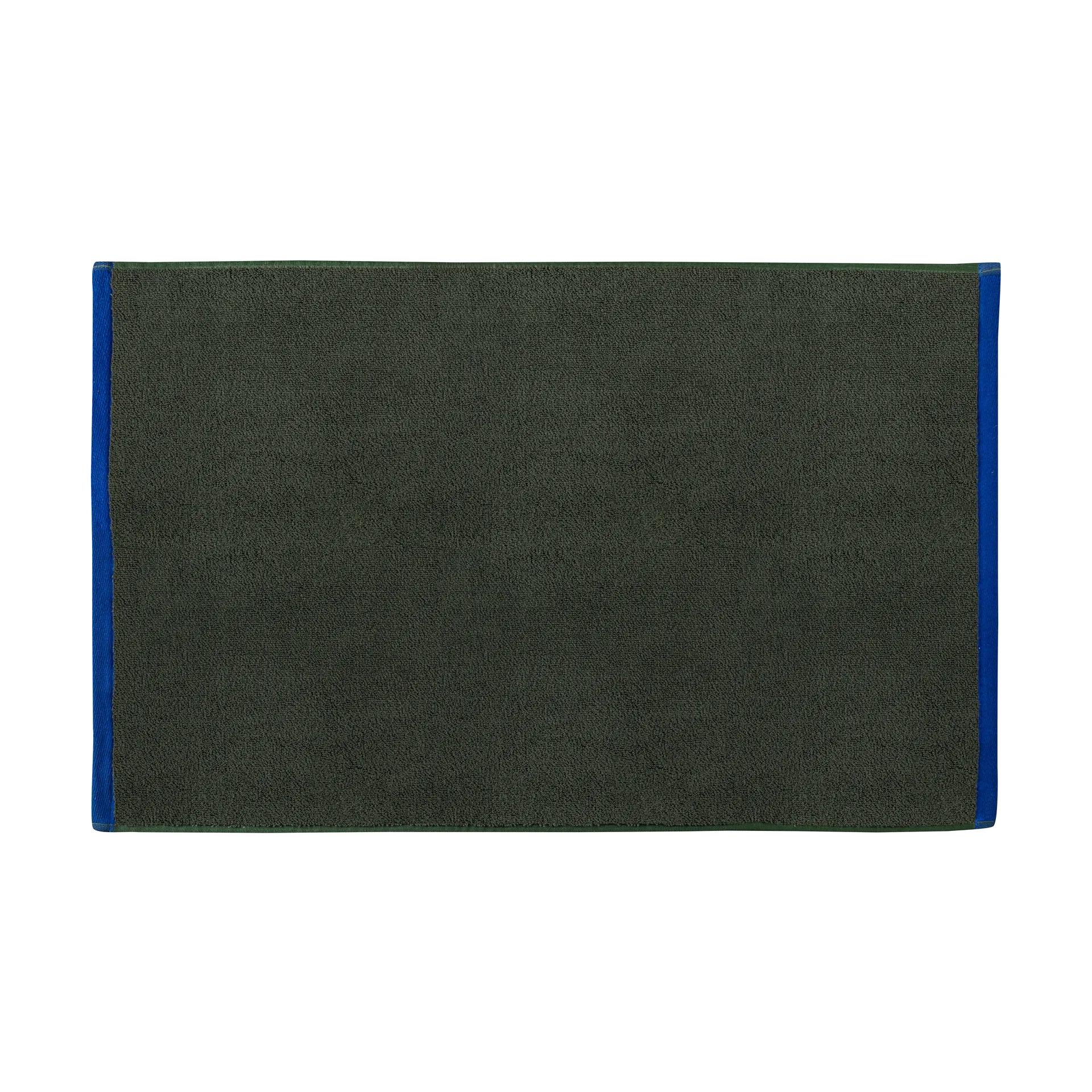 Soft kylpyhuonematto 50x80 cm, Tummanoliivinvihreä ja vaaleansininen Mette Ditmer