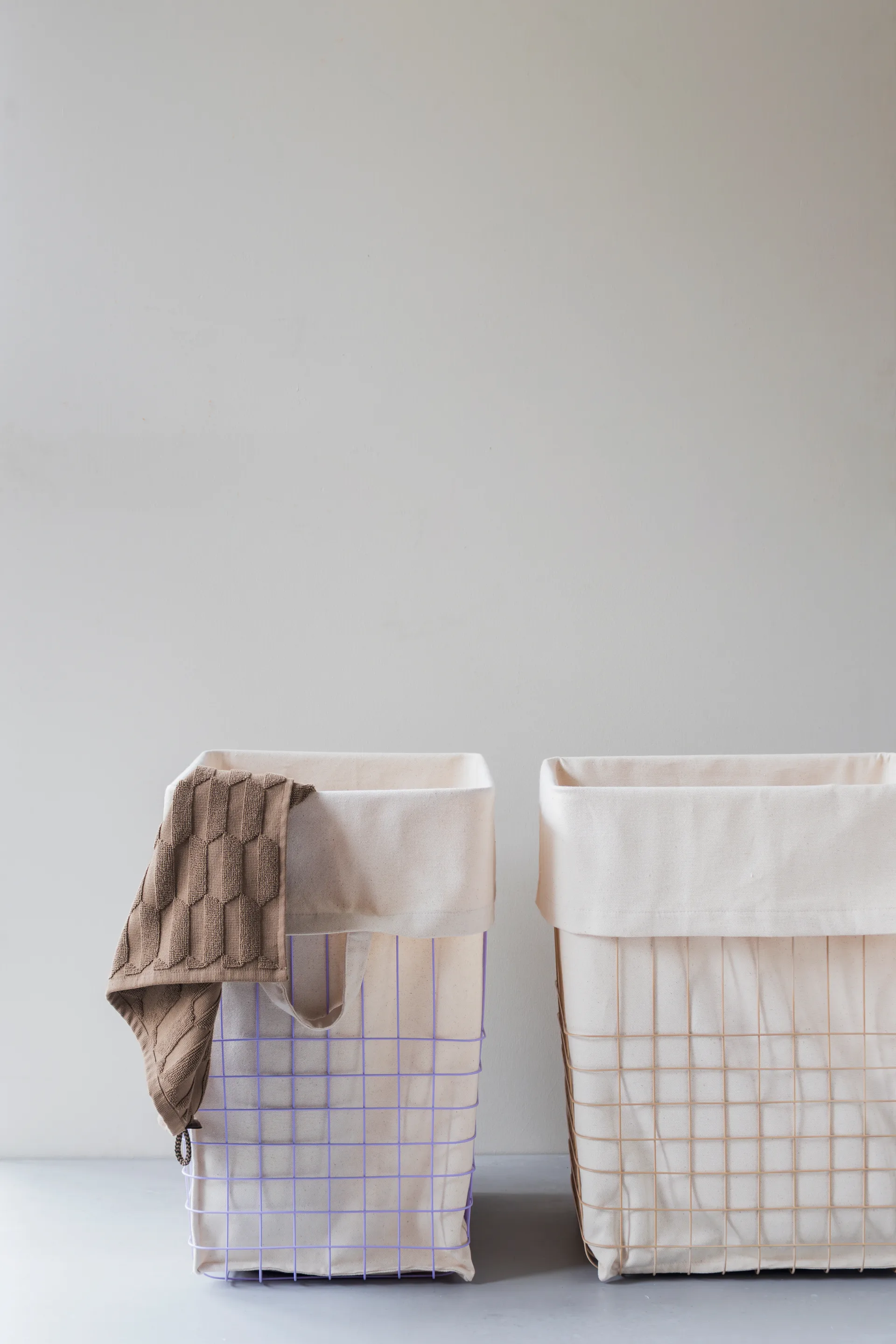 Store-it säilytyskori puuvillapussilla suuri, Hiekka Mette Ditmer