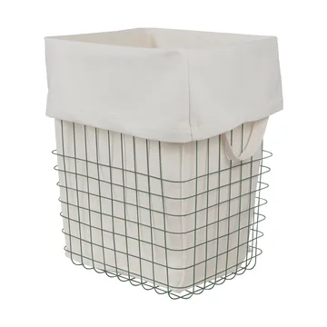 Store-it säilytyskori puuvillapussilla suuri - Timjaminvihreä - Mette Ditmer