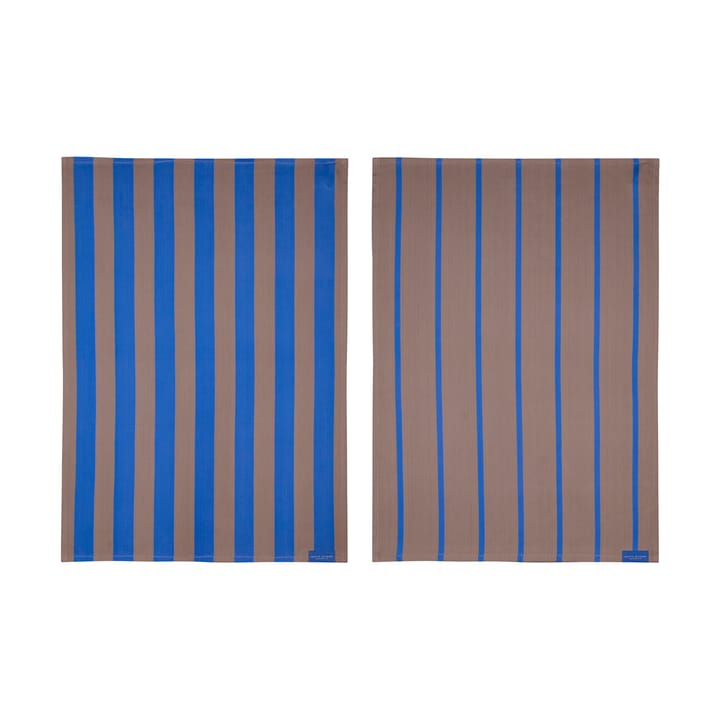 Stripes keittiöpyyhe 50x70 cm 2 kpl - Blush - Mette Ditmer