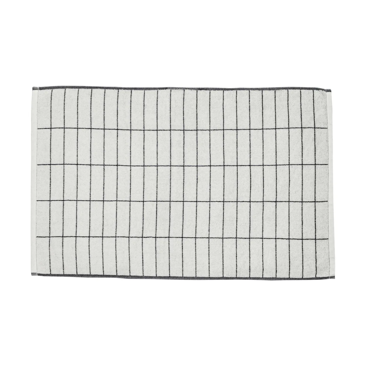 Mette Ditmer Tile Stone -kylpyhuoneen matto 50 x 80 cm Musta-off white