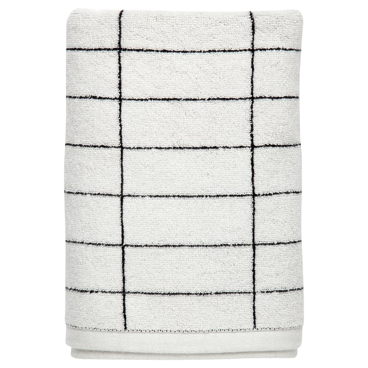 Tile Stone -vieraspyyhe - Musta-off white - Mette Ditmer