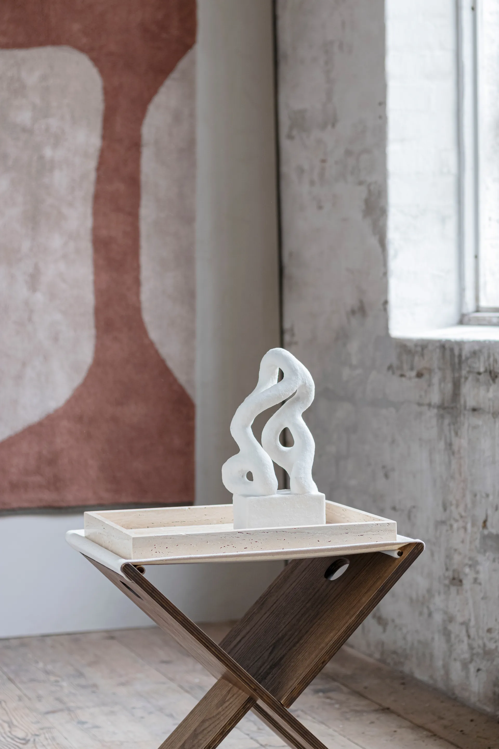 Travertiini dekoratiivinen tarjotin 30x40 cm, Liinavaatteet Mette Ditmer