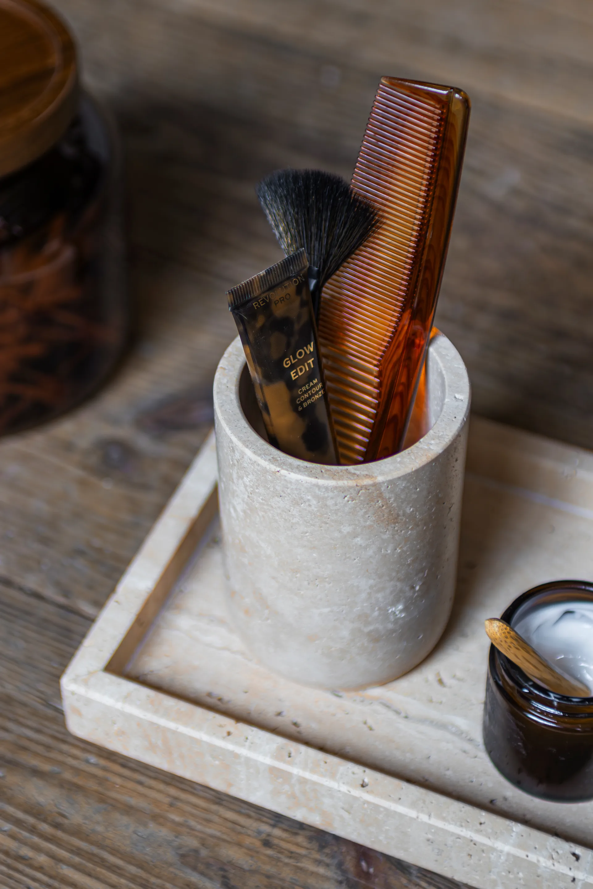 Travertiini hammasharjateline 10 cm, Liinavaatteet Mette Ditmer