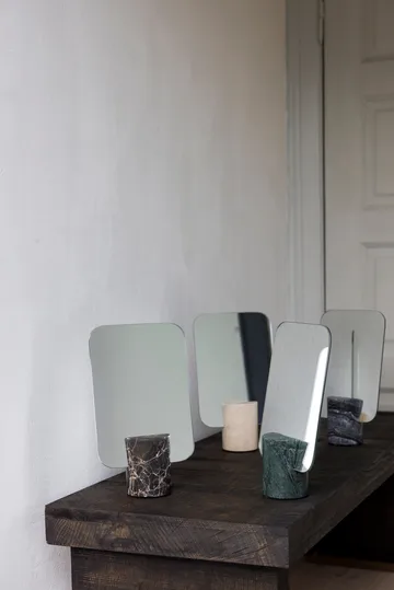 Travertiini pöytäpeili - Pellava - Mette Ditmer