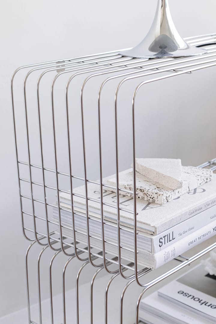 Wire-hylly 31x70x26 cm, Kromi Mette Ditmer