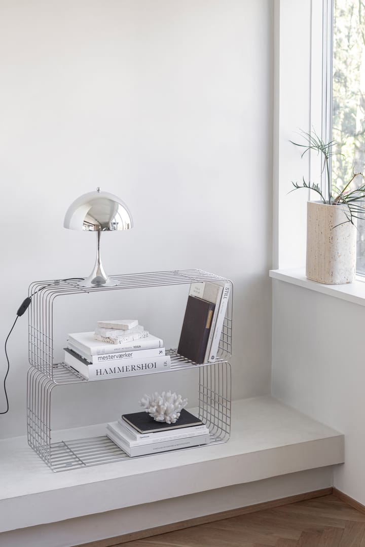 Wire-hylly 31x70x26 cm, Kromi Mette Ditmer