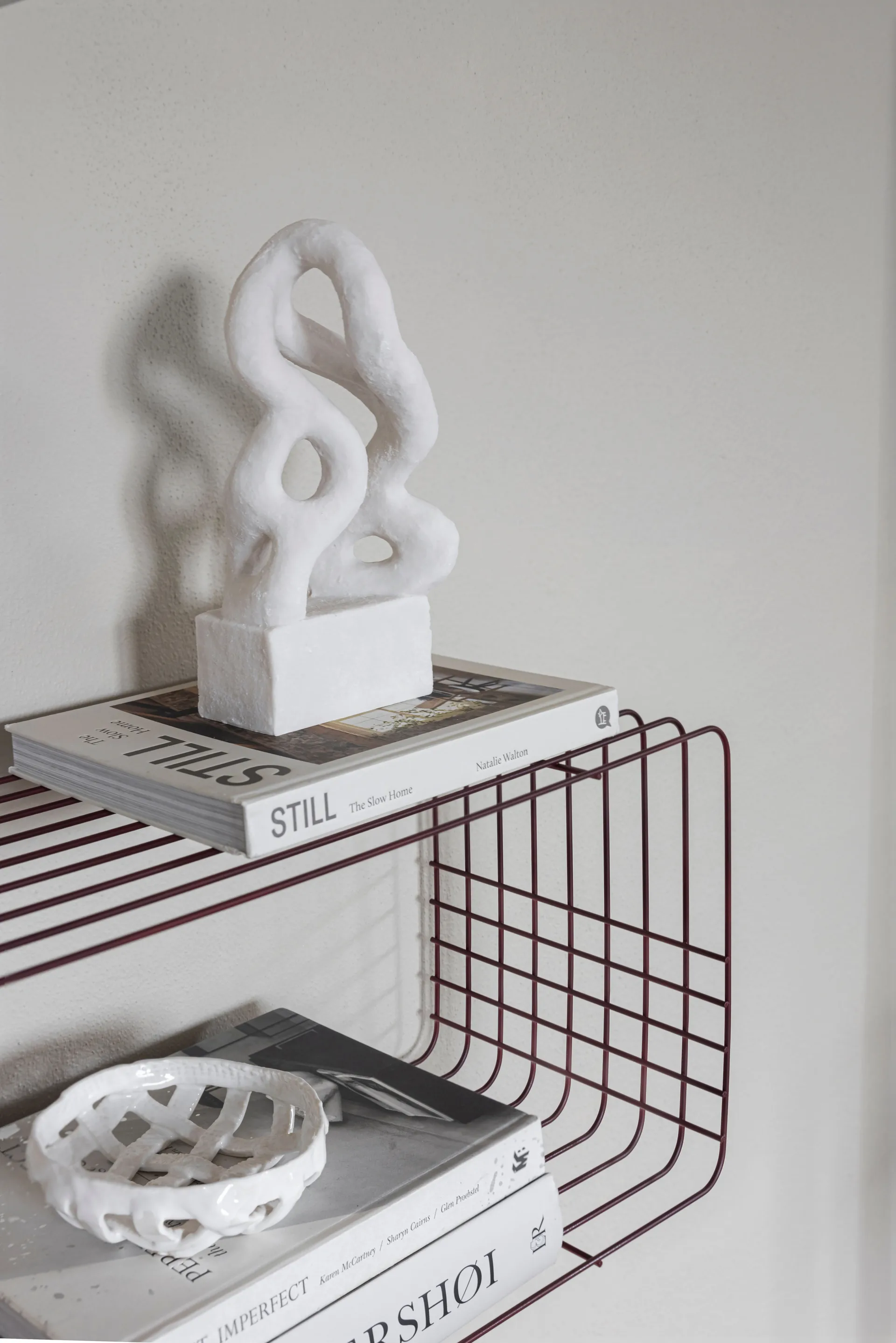 Wire-hylly, Viini, 31×70×26 cm Mette Ditmer