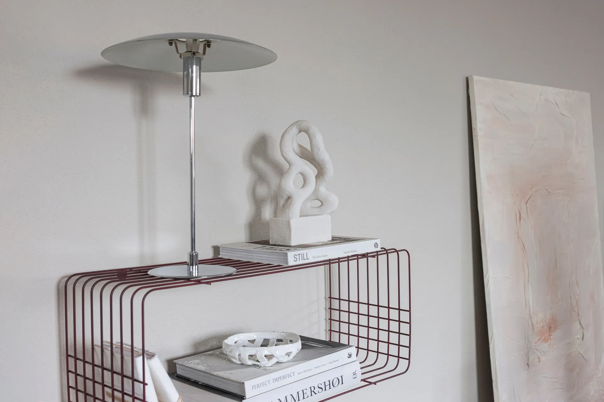 Wire-hylly, Viini, 31×70×26 cm Mette Ditmer