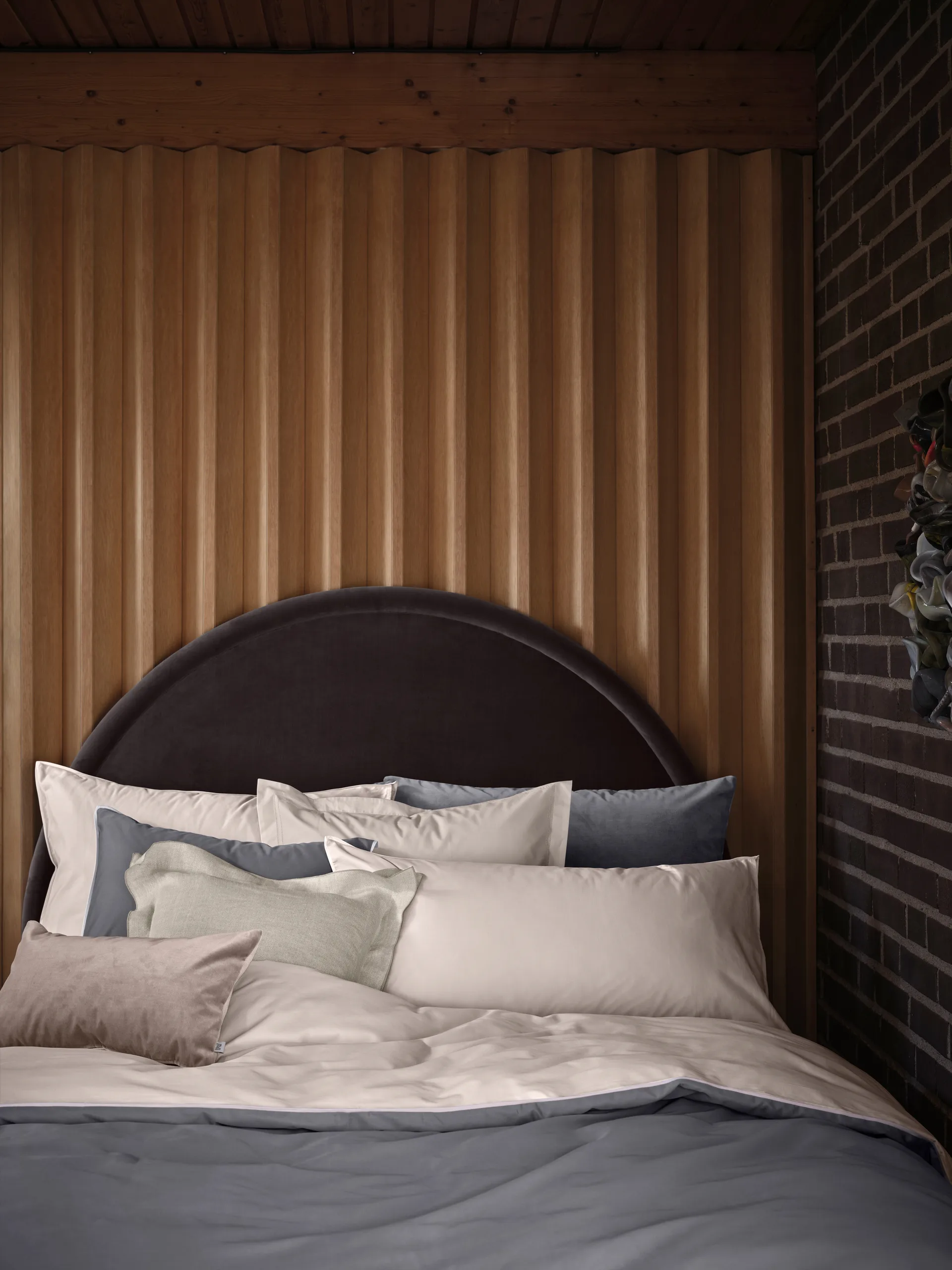 Duetto -pussilakana, Harmaa, 150 x 210 cm Mille Notti