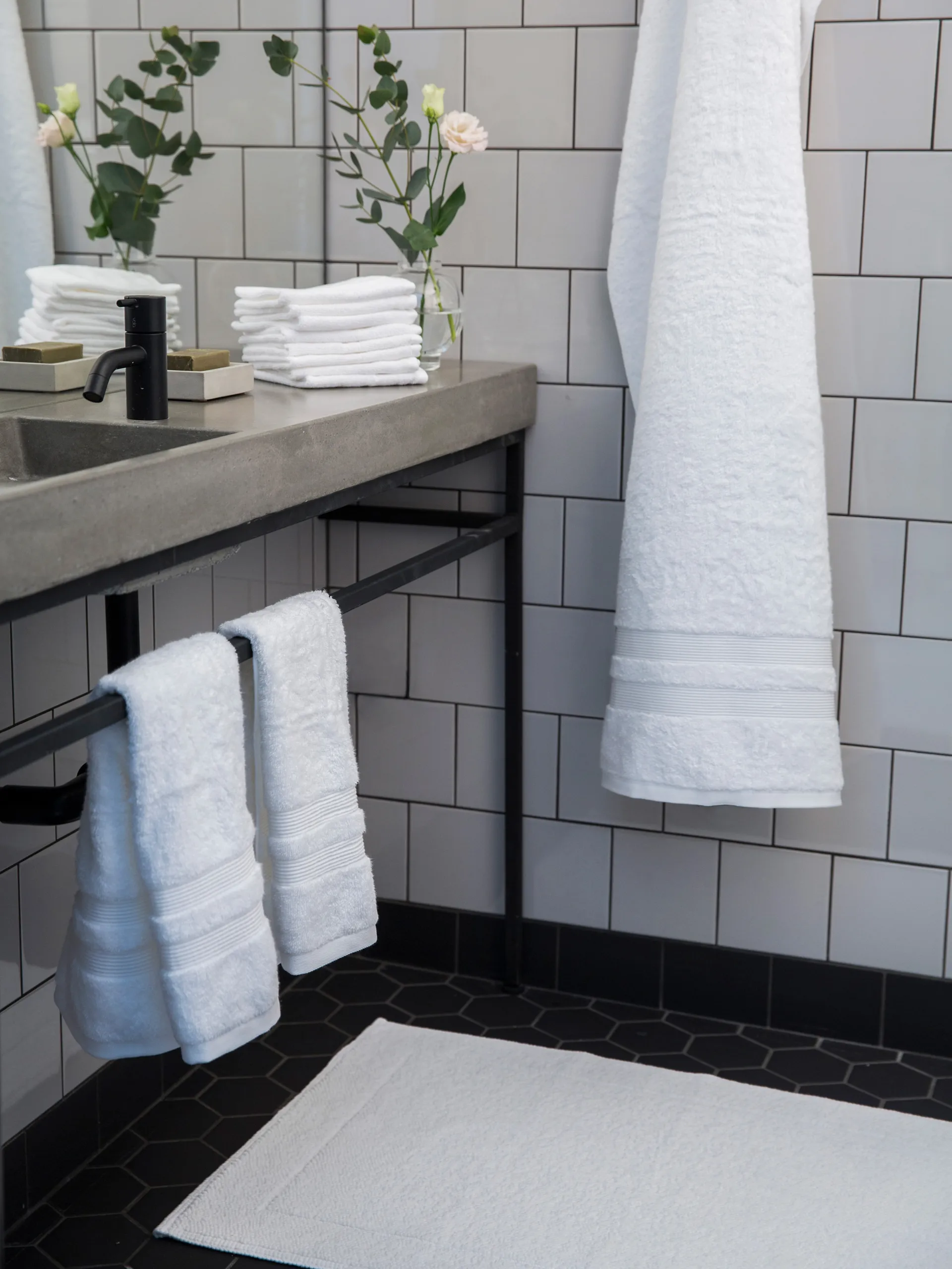 Fontana Käsipyyhe EKO, Valkoinen, 70 x 140 cm Mille Notti