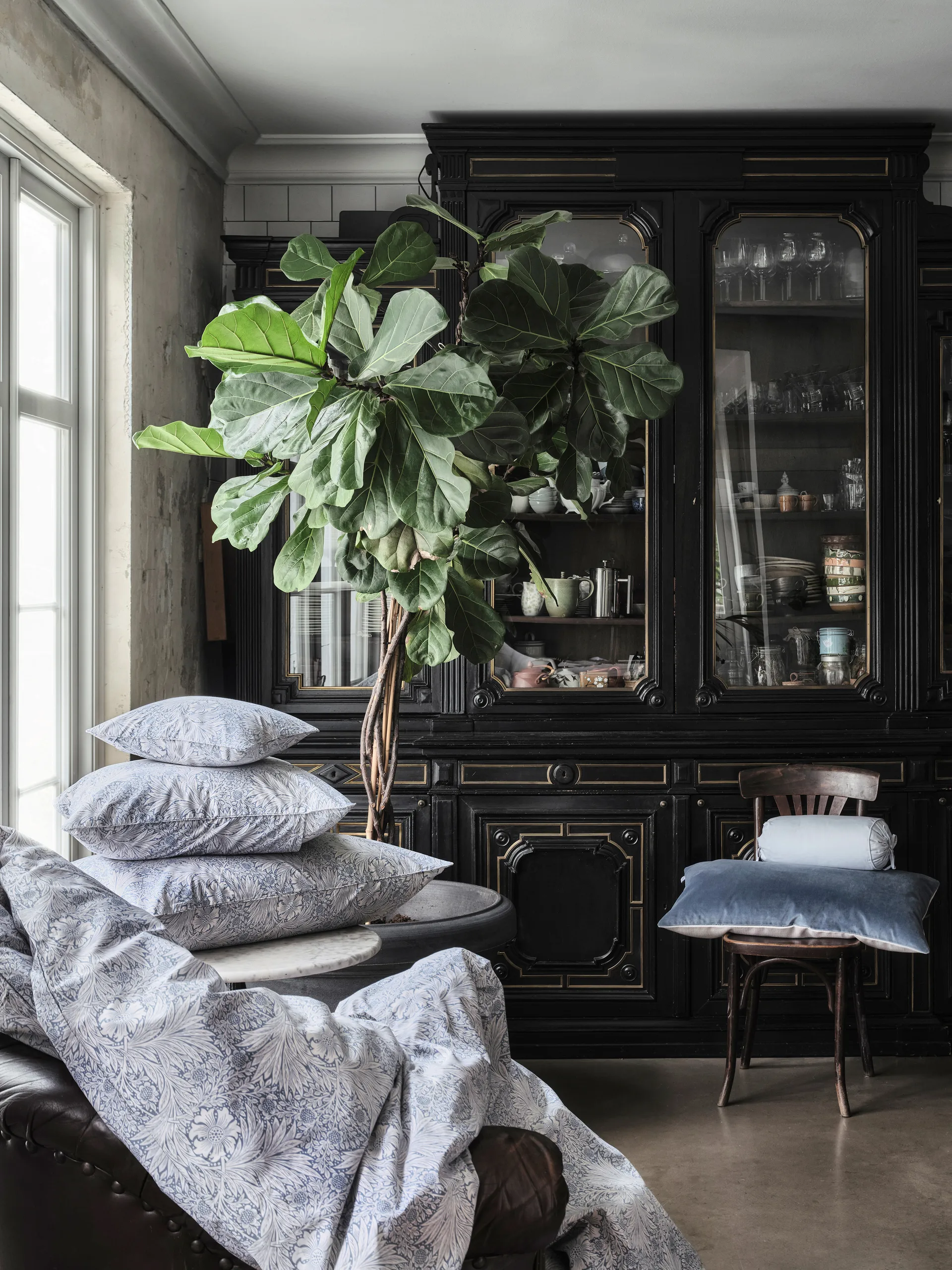 Morris & Co. Marigold Pussilakana, Sininen, 150x210 cm Mille Notti