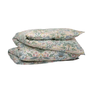 Morris & Co. Strawberry Thief Pussilakana - Vihreä, 220x220 cm - Mille Notti