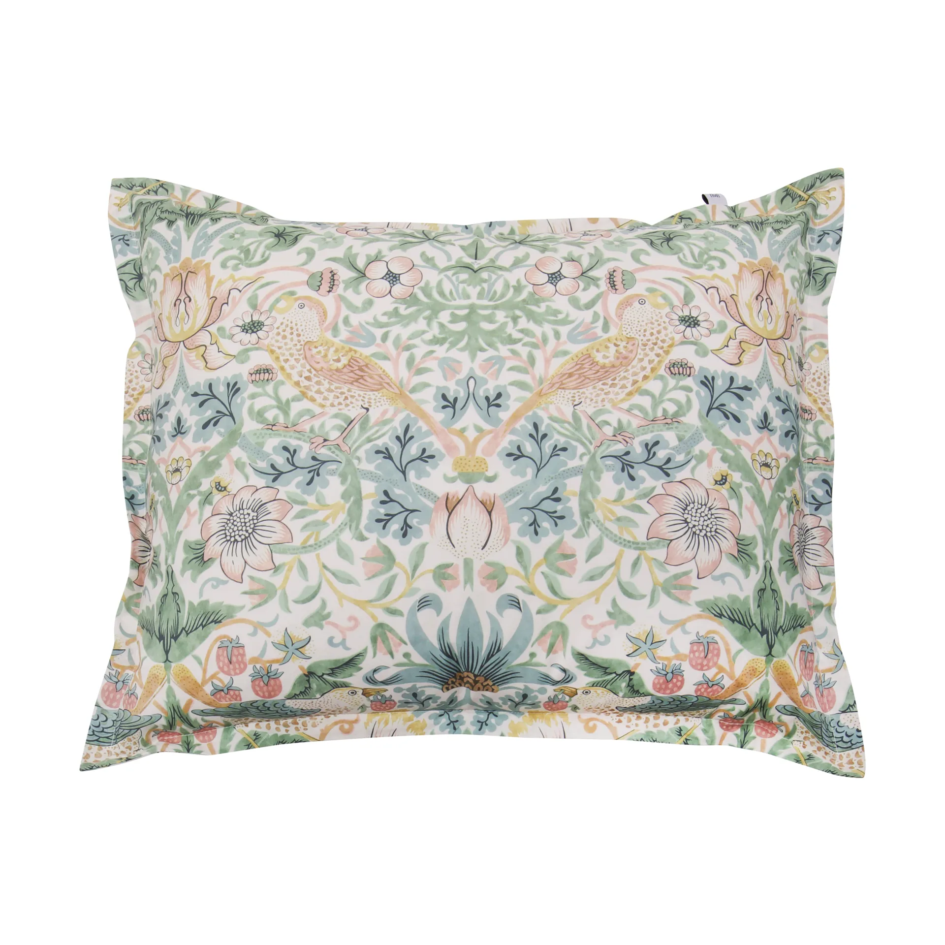 Morris & Co. Strawberry Thief Tyynyliina, Vihreä, 50x60 cm Mille Notti