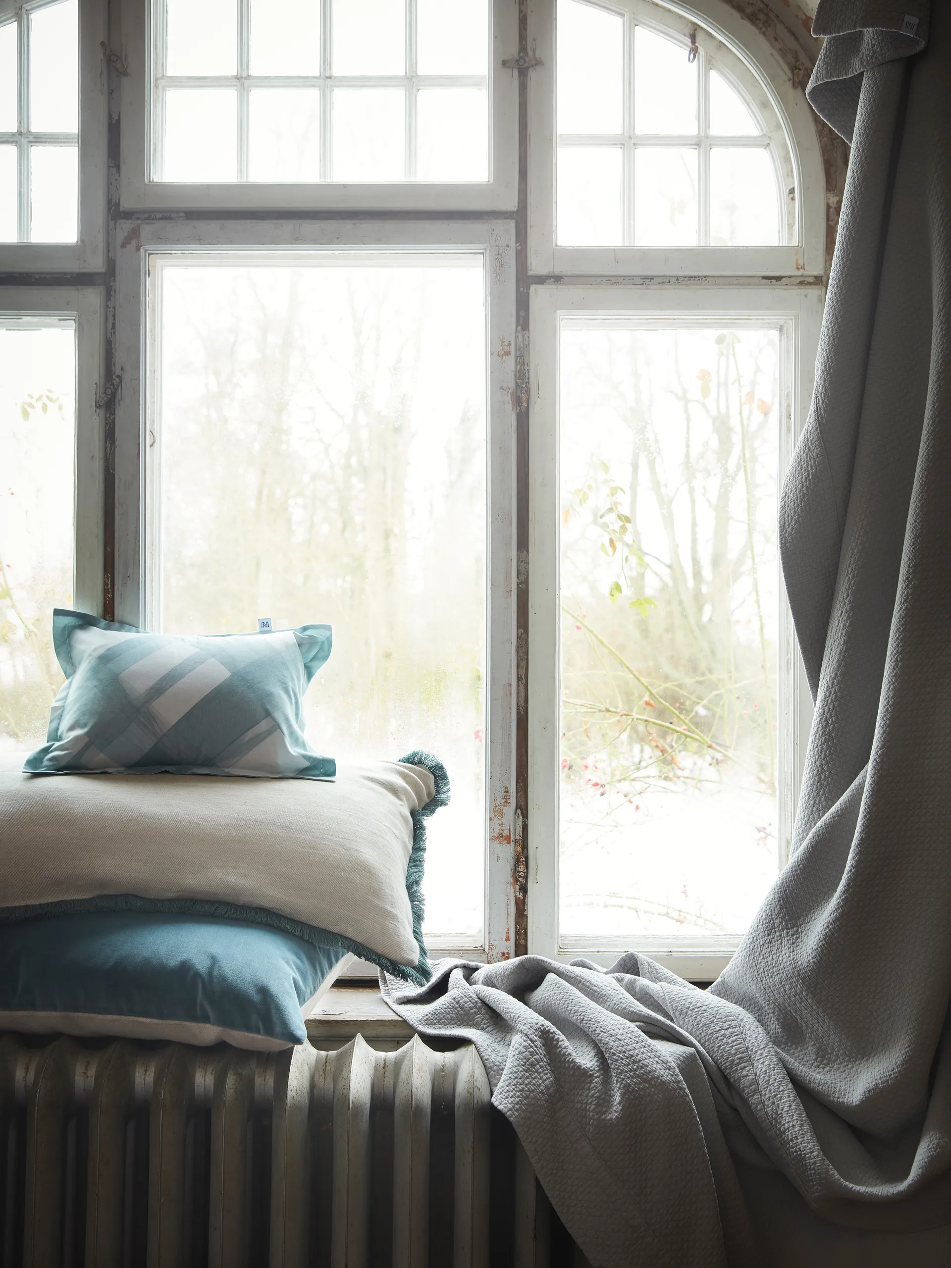 Pienza tyynyliina, Beige-vihreä, 50x50 cm Mille Notti