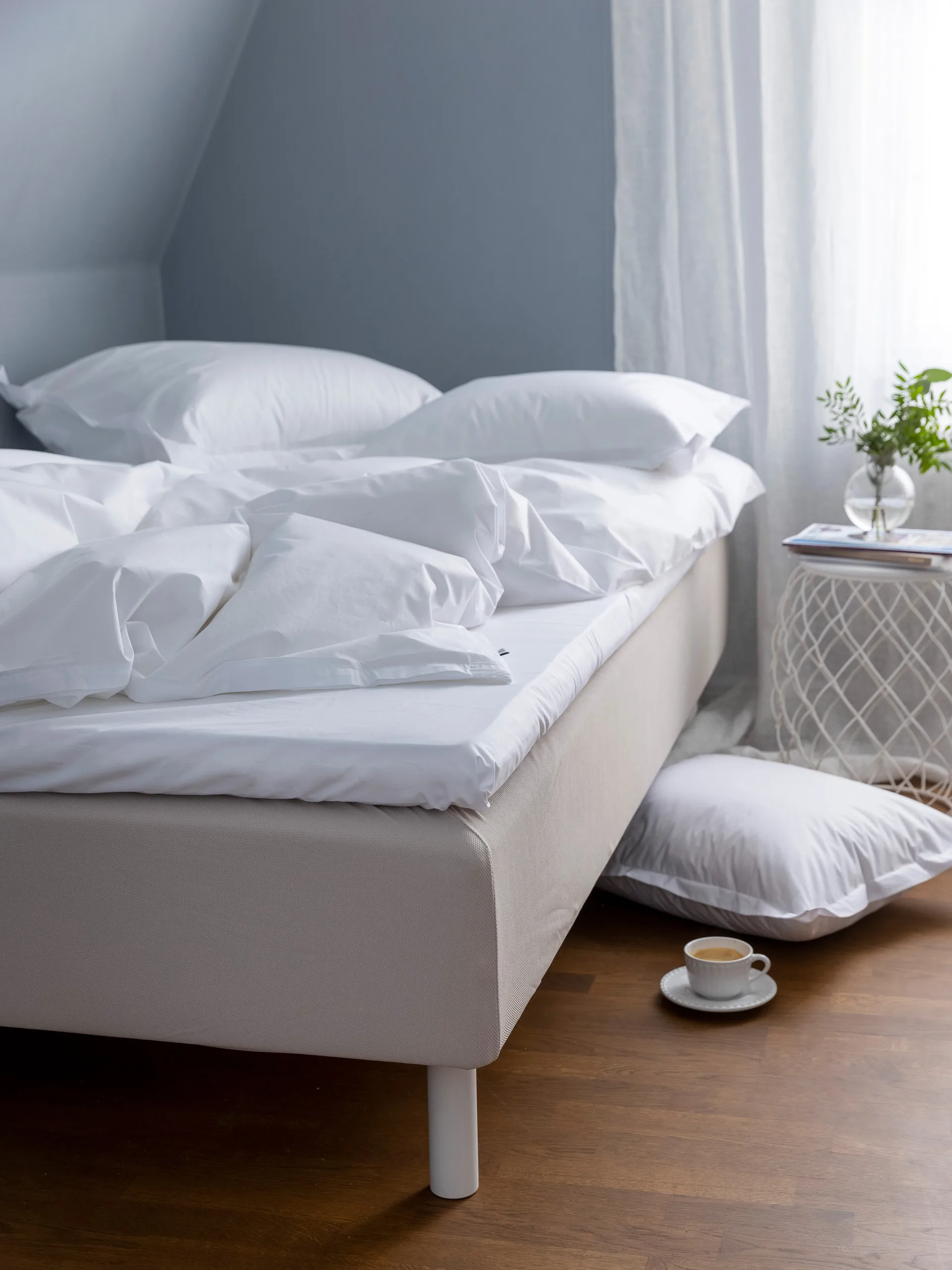 Pousada Percale Pussilakana EKO, Valkoinen, 150 x 210 cm Mille Notti