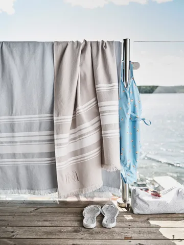 Rapallo Rantapyyhe EKO - Vaaleansininen 100 x 180 cm - Mille Notti
