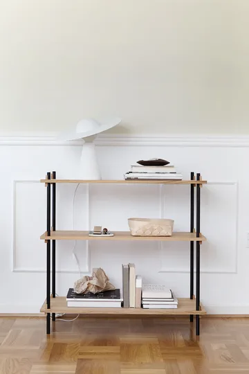 Hyllyjärjestelmä classic hylly - Musta, 86x85x35 cm, S.85.1.A - MOEBE