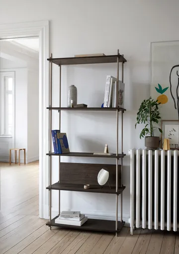 Hyllyjärjestelmä classic hylly - Tammi-black, 86×65×35 cm, S.65.1.A - MOEBE