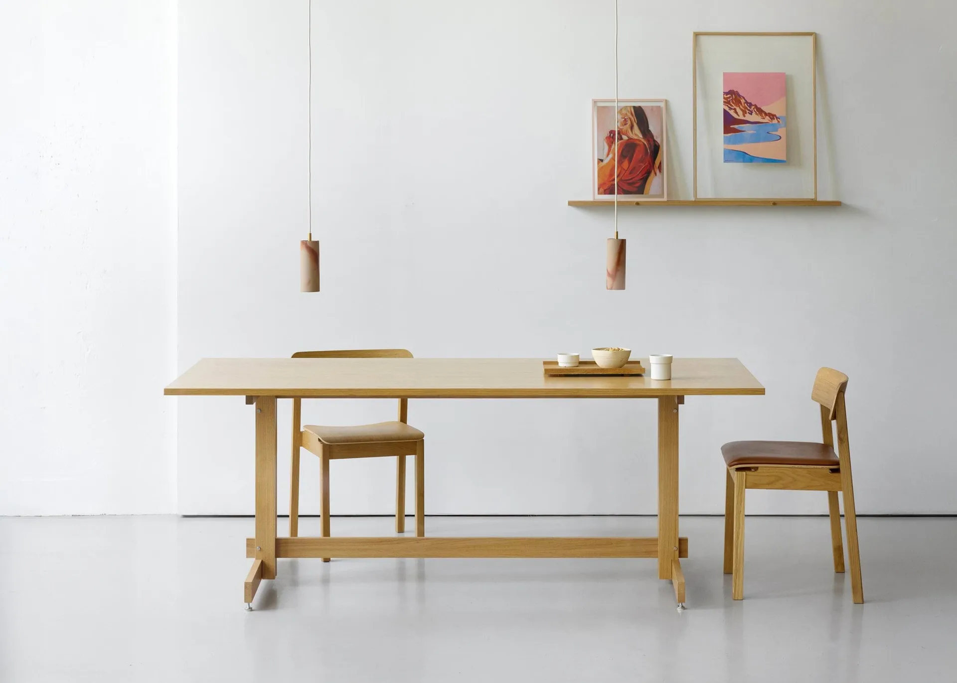 KUMU ruokapöytä, Öljytty tammi, 90x220 cm MOEBE