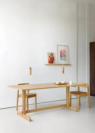 KUMU ruokapöytä - Öljytty tammi, 90x220 cm - MOEBE