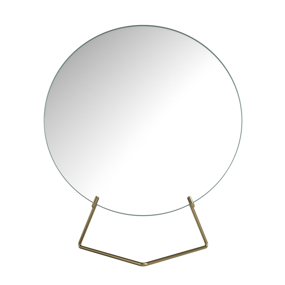 MOEBE Lattiapeili 30 cm Brass | Skandinaavinen Sisustus | Pöytäpeilit | Kullanvärinen