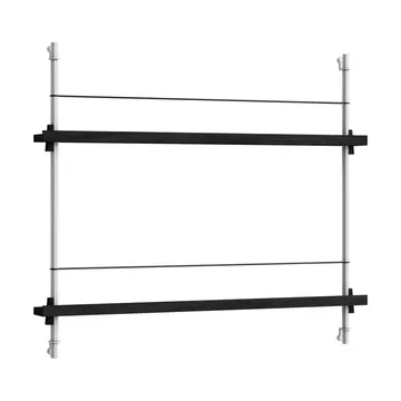 Magazine Shelving lehtiteline - Musta-ruostumaton teräs, 85x65x7 cm, MS.65.1 - MOEBE
