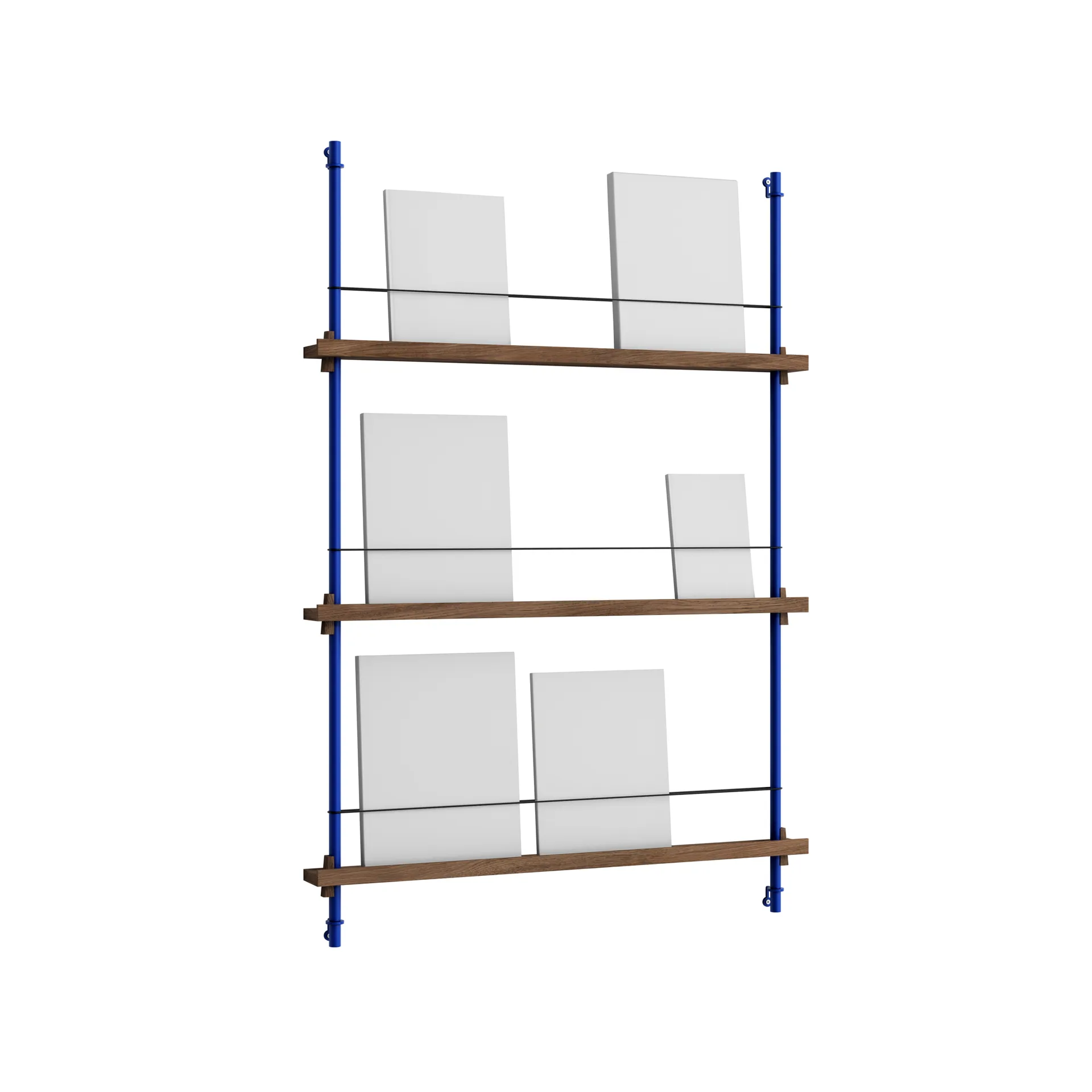 Magazine Shelving lehtiteline, Savutammi-deep blue, 85×115×7 cm, MS.115.1 MOEBE