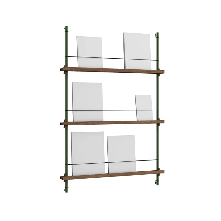 Magazine Shelving lehtiteline - Savutammi-pine green, 85×115×7 cm, MS.115.1 - MOEBE