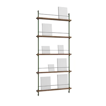Magazine Shelving lehtiteline - Savutammi-pine green, 85×180×7 cm, MS.180.1 - MOEBE