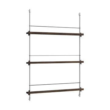 Magazine Shelving lehtiteline - Savutammi-ruostumaton teräs, 85×115×7 cm, MS.115.1 - MOEBE