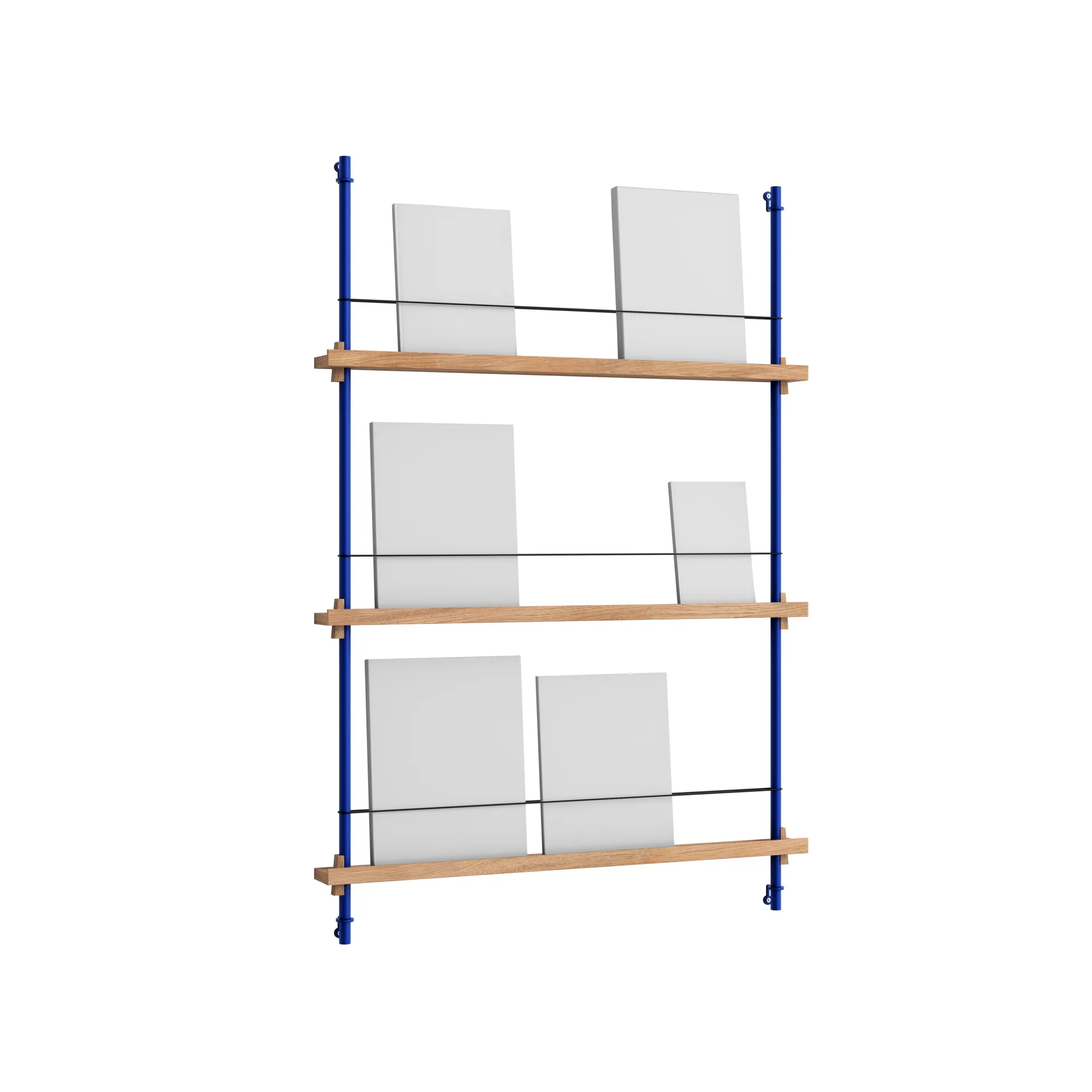 Magazine Shelving lehtiteline, Tammi-deep blue, 85×115×7 cm, MS.115.1 MOEBE