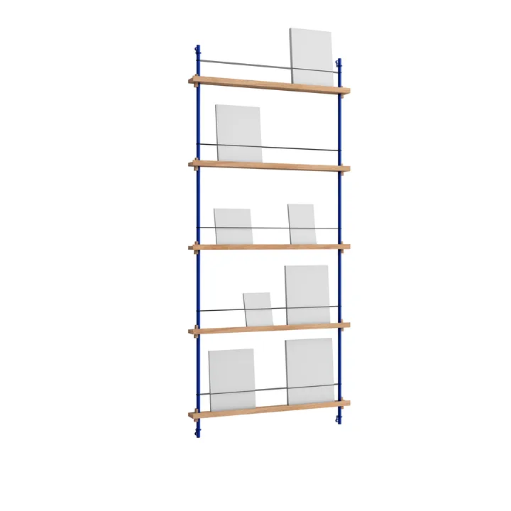 Magazine Shelving lehtiteline - Tammi-deep blue, 85×180×7 cm, MS.180.1 - MOEBE