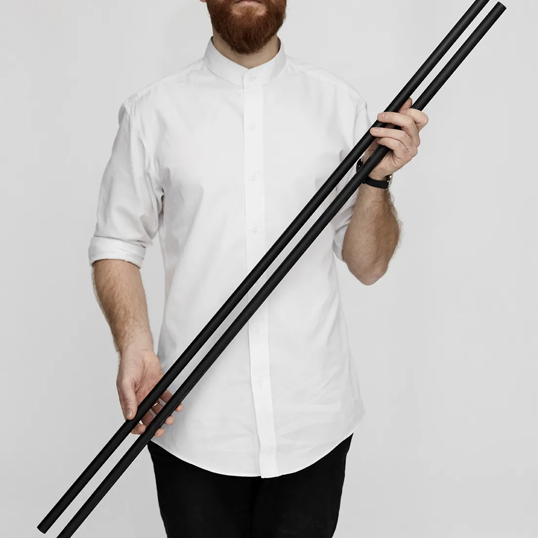 Moebe hyllyn jalat 115 cm 2-pakkaus, Black MOEBE