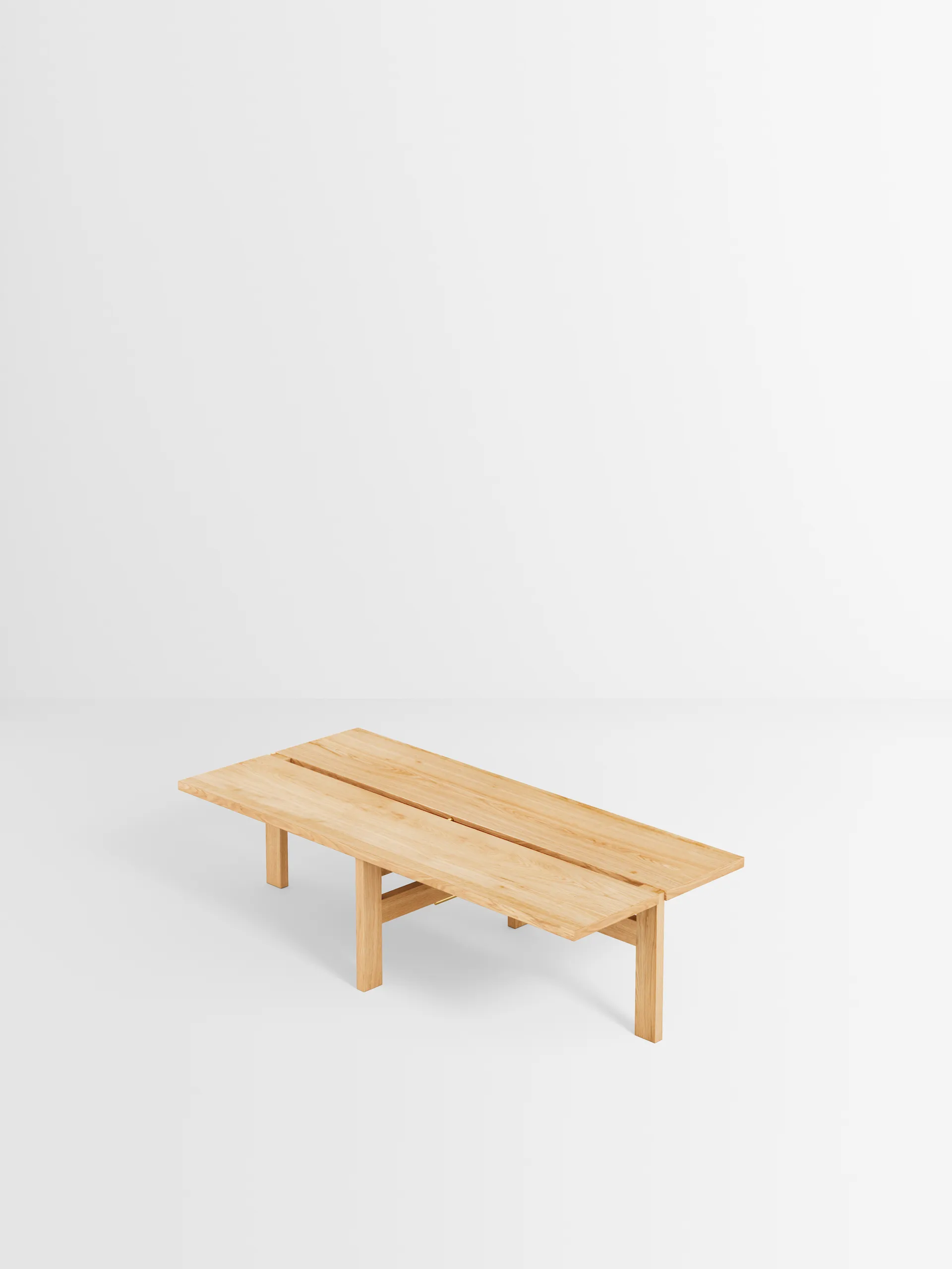 Moebe rectangular coffee table -sohvapöytä large, Tammi MOEBE