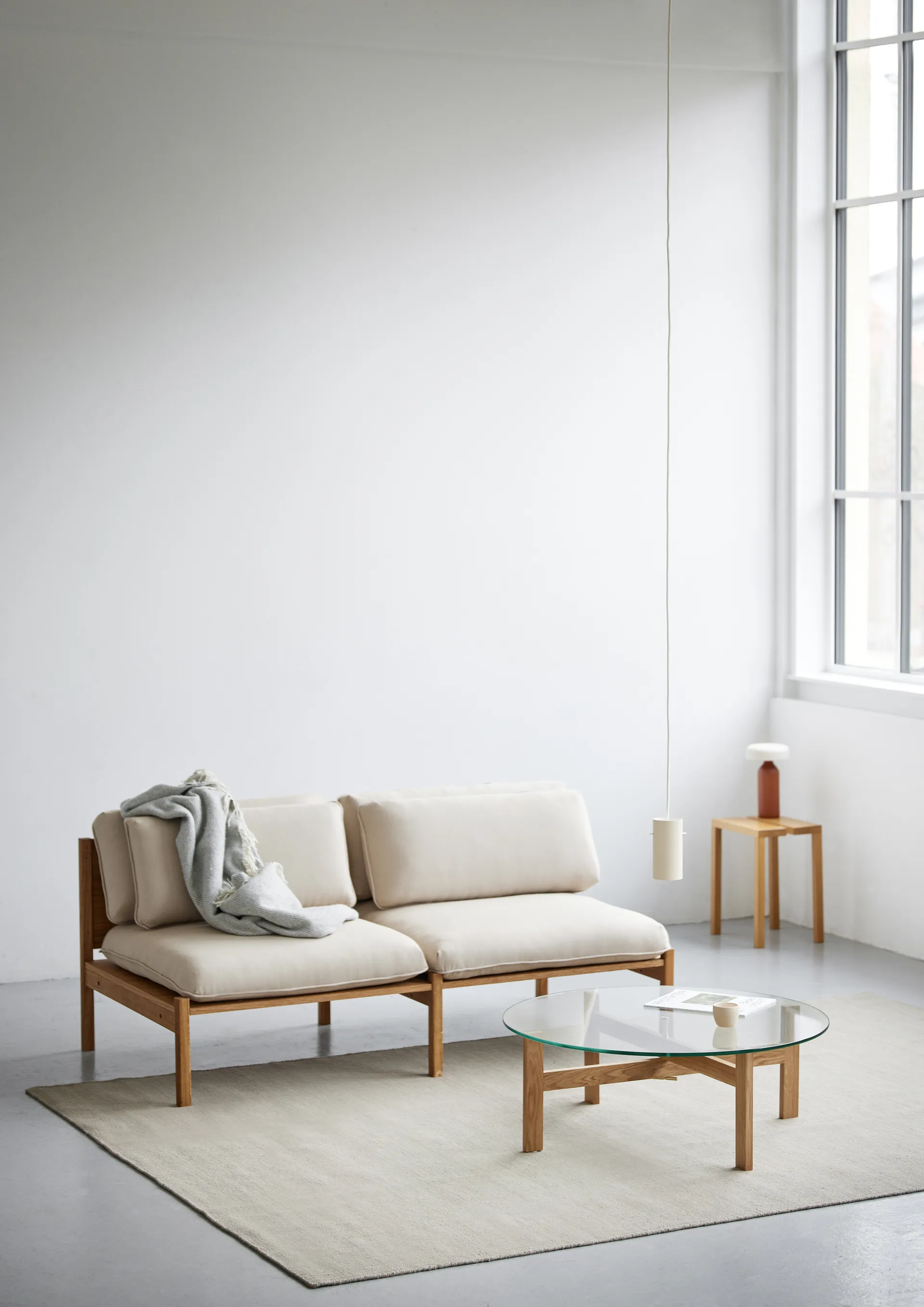 Moebe Round sohvapöytä Ø88 cm, Tammi MOEBE