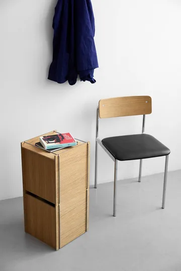 Moebe säilytyslaatikko - Öljytty tammi-musta, square, 33x30x31 cm - MOEBE